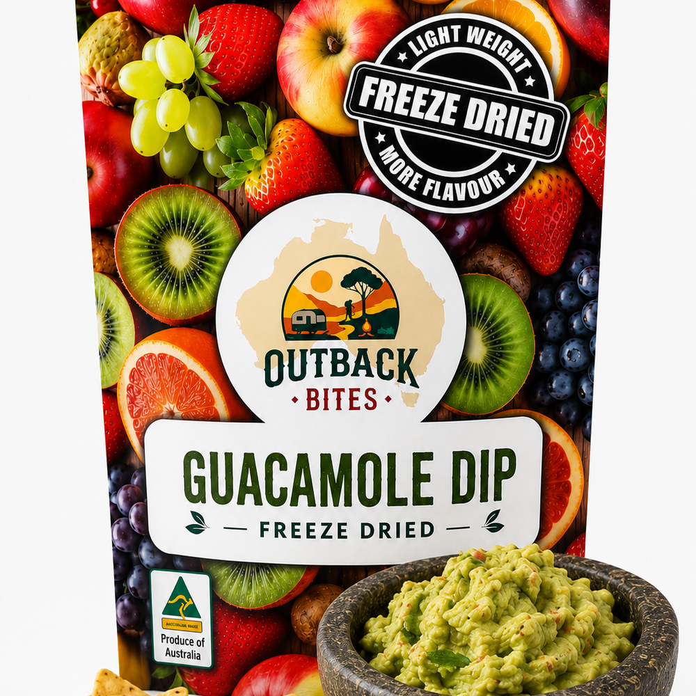 Outback Bites Freeze-Dried Guacamole Dip pack