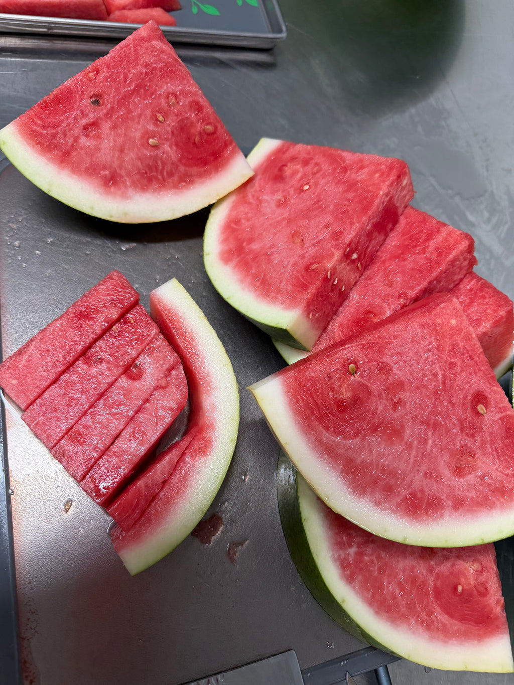 Close-up of freeze-dried watermelon pieces